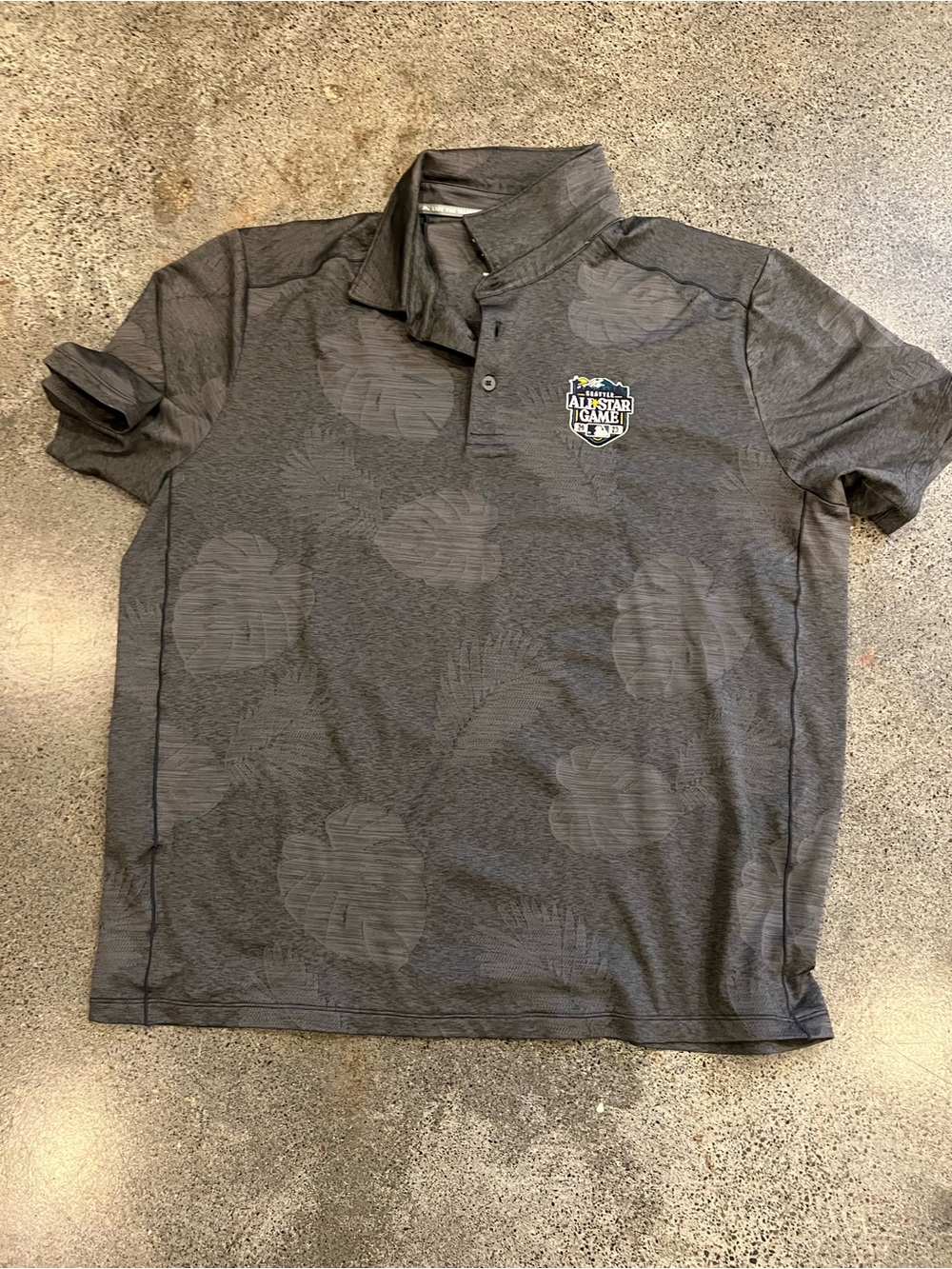 Tommy Bahama All-Star Game Men's Gray Polo Shirt